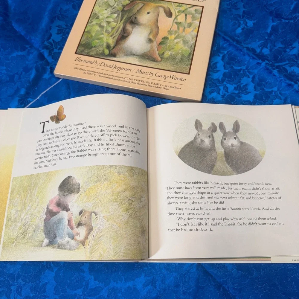 The Velveteen Rabbit‎ Book and Cassette Meryl Streep George Winston 1985 Knopf